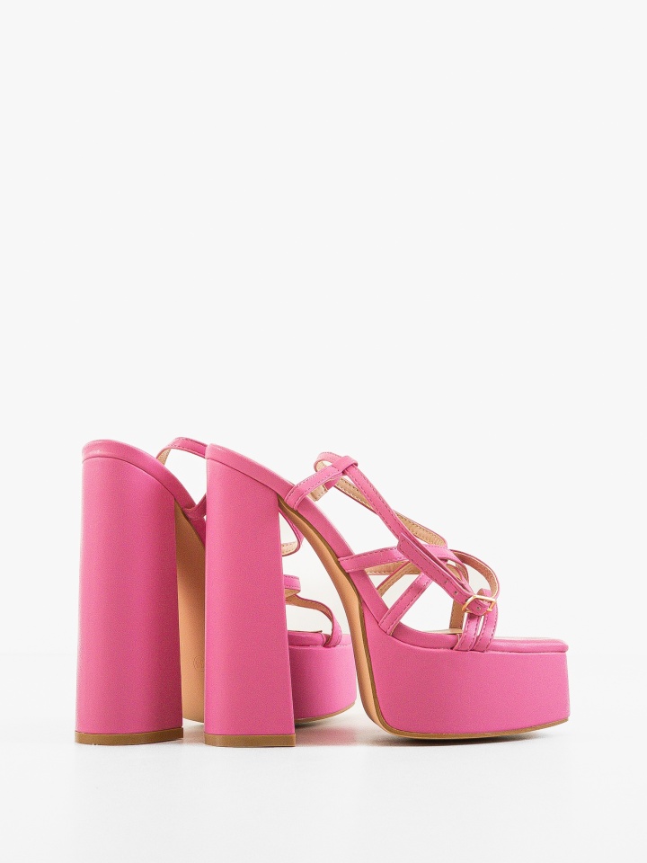 Sandale cu toc Pope Roz