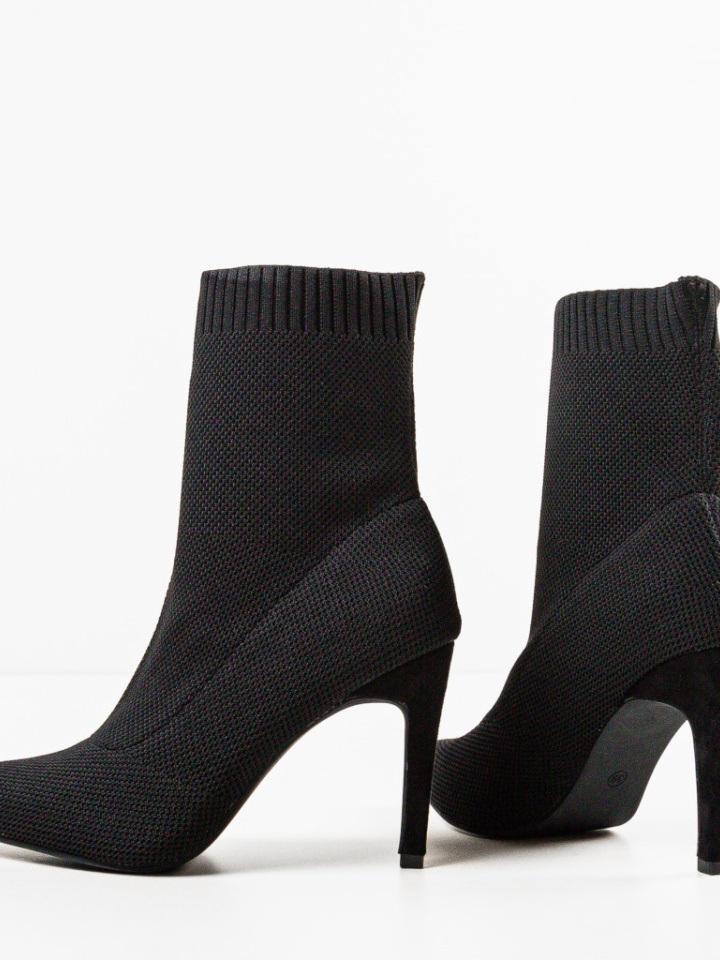 Botine dama Compton Negre