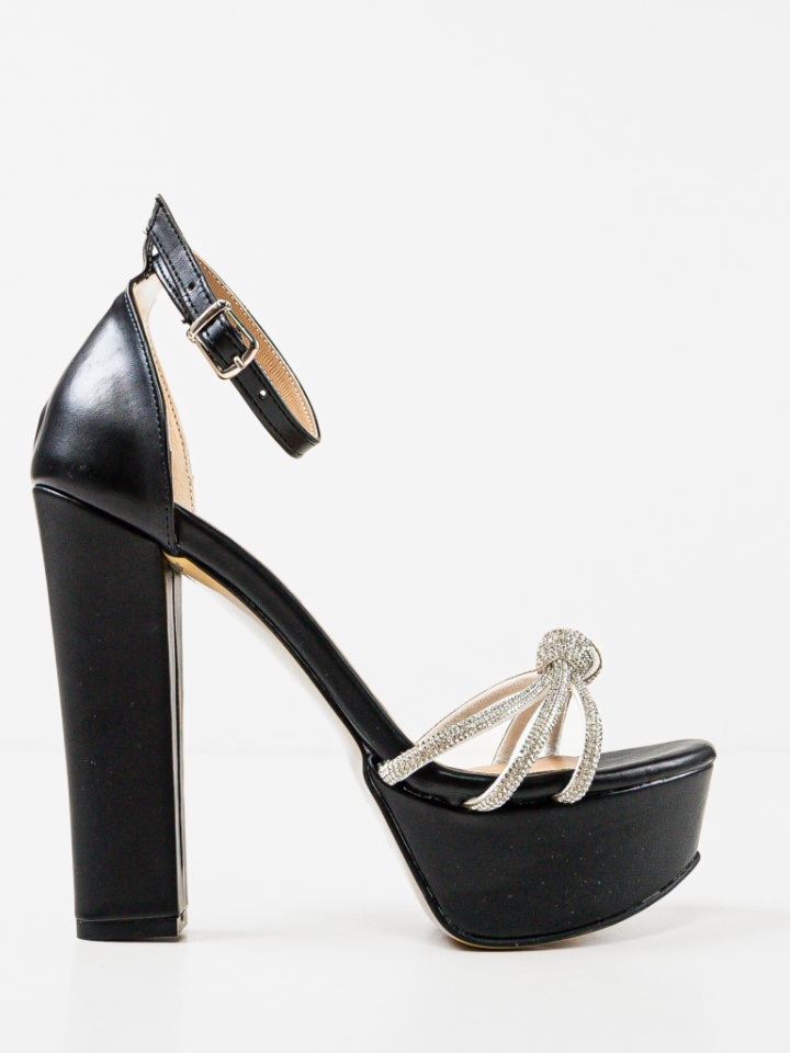 Sandale cu toc Geamelya Negri 2