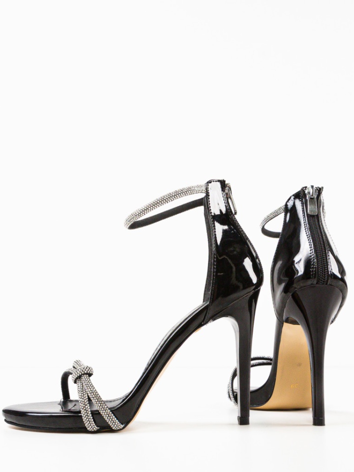 Sandale cu toc Myxan Negru