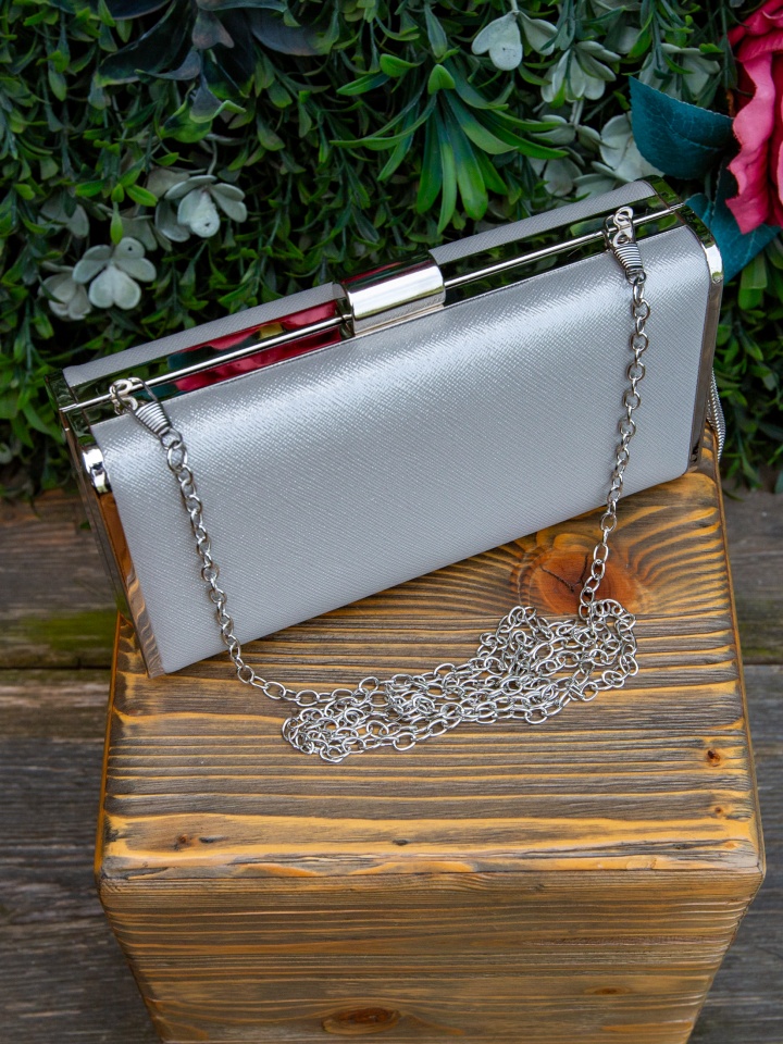 Geanta plic Jamna Argintii