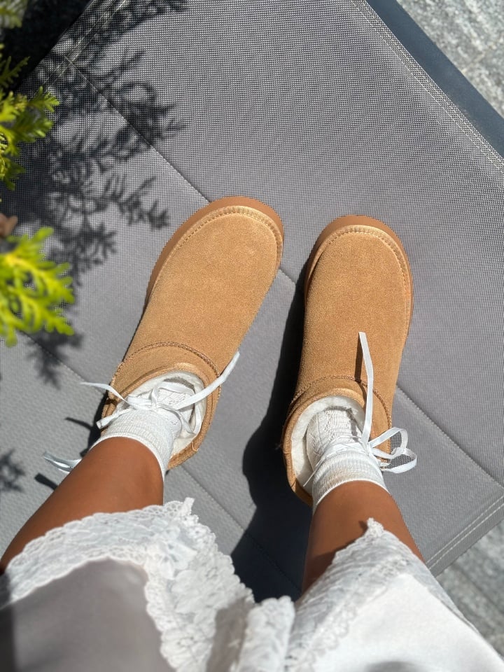 Cizme tip Ug Dayana Bej