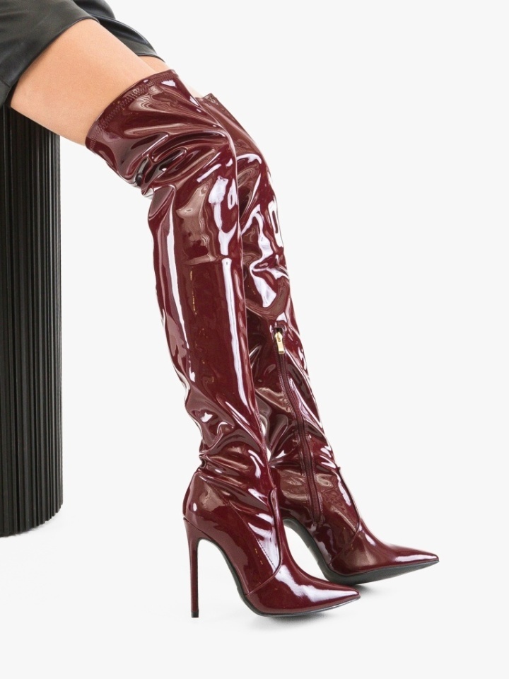 Cizme dama Lesky Albe