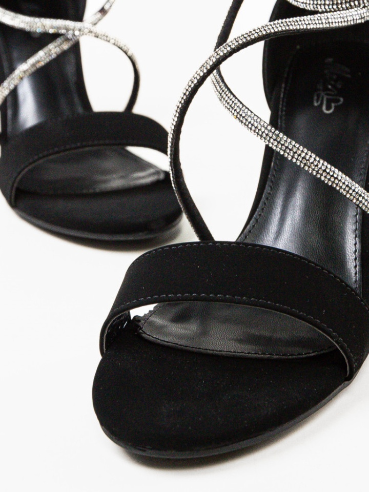 Sandale cu toc Josie Negre