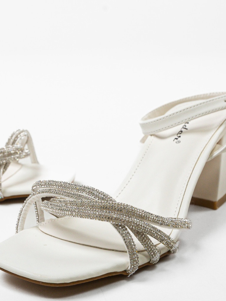 Sandale cu toc Nelson Argintii