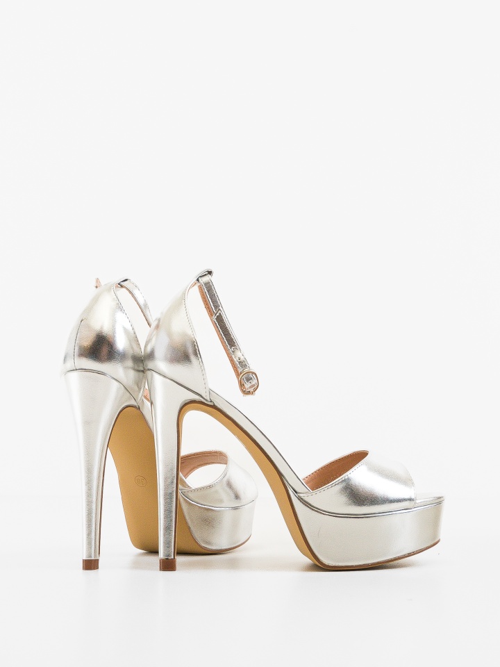 Sandale cu toc Donna Nude