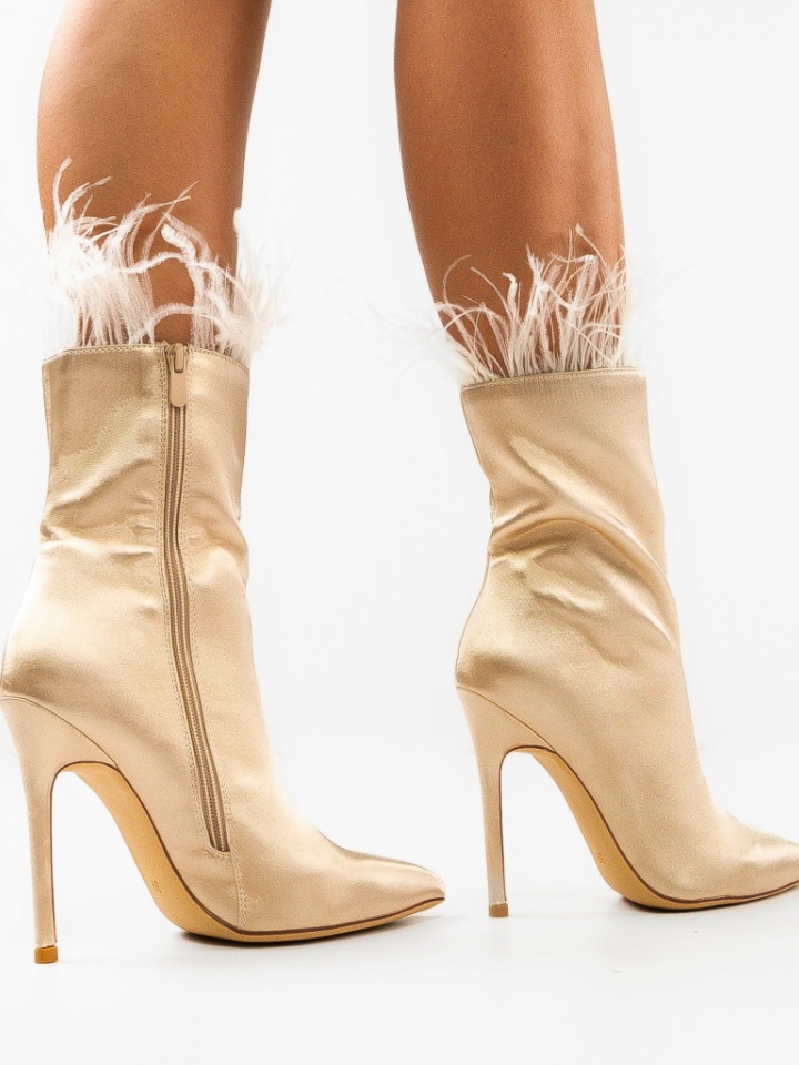 Botine dama Fuery Bej