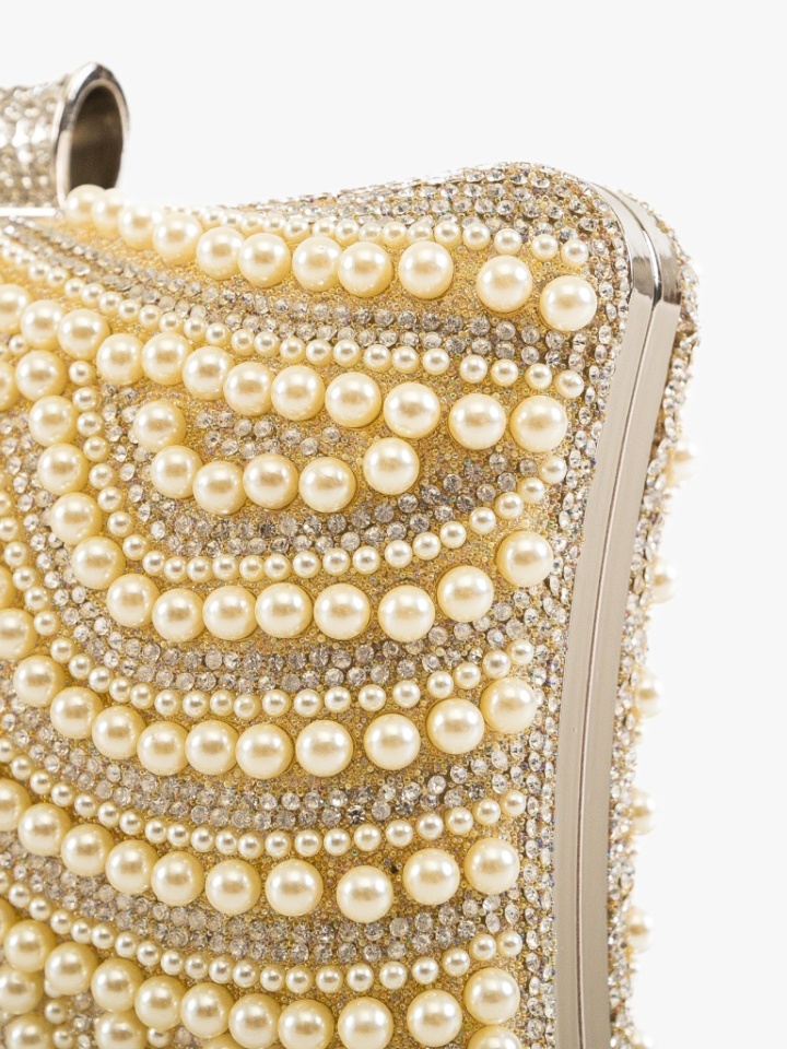 Geanta plic Perli Aurie