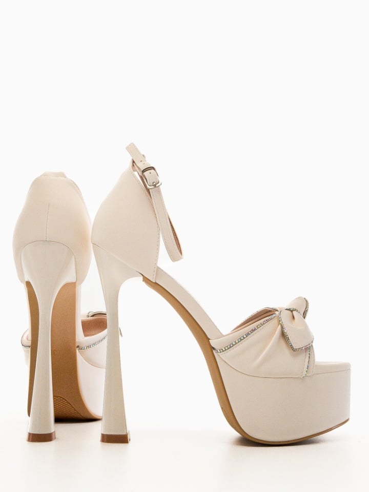 Sandale cu toc Lavra Negre