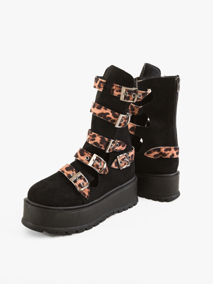 Ghete dama Stripe Negre 4