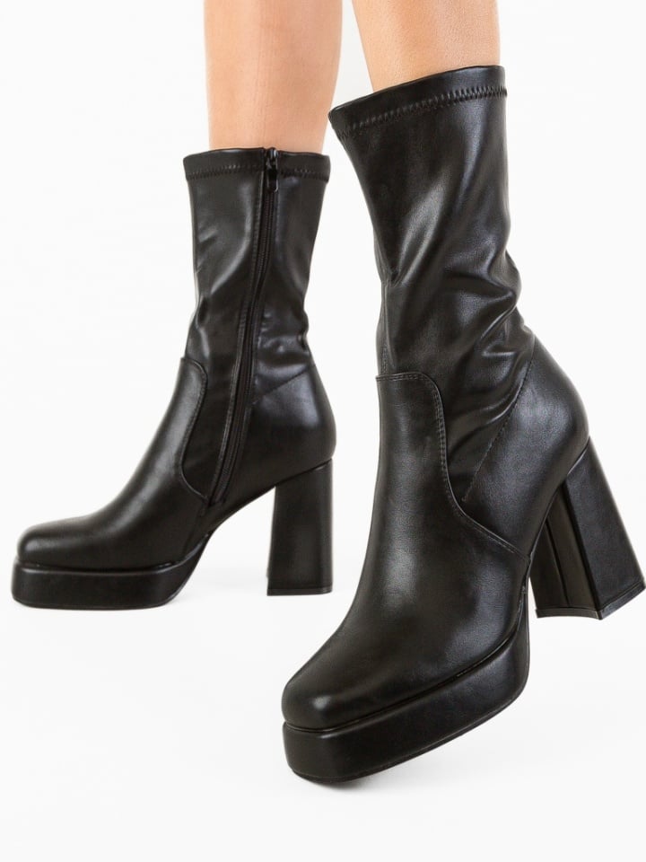 Botine dama Lehan Negre