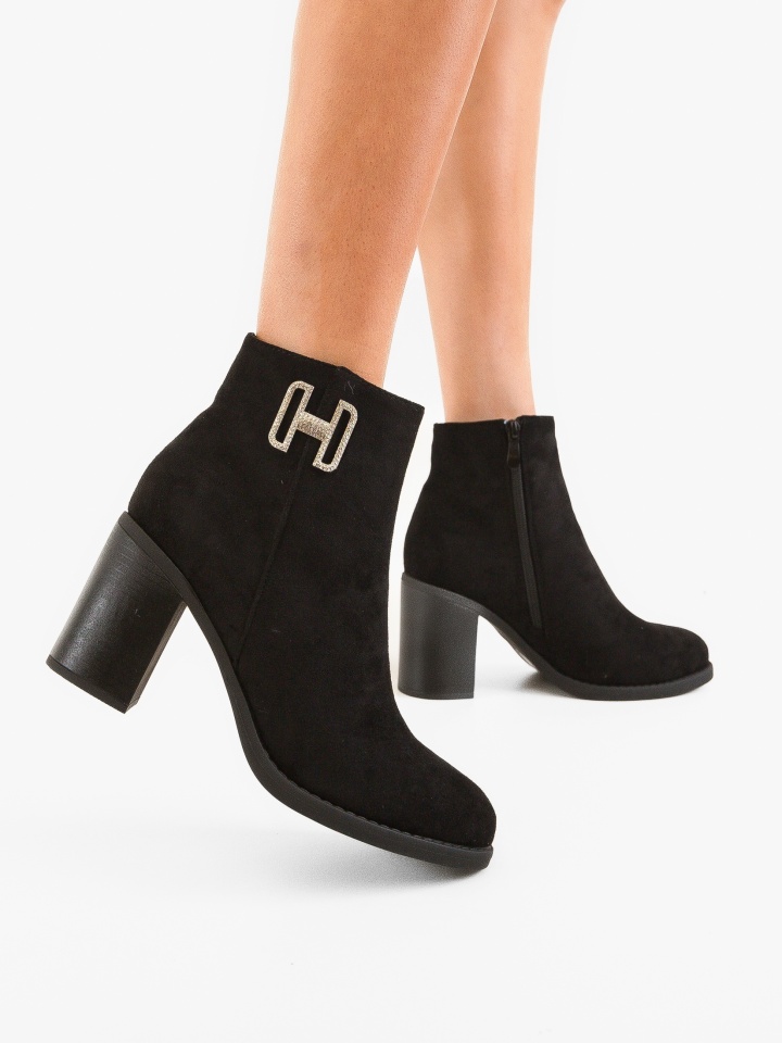 Botine dama Devon Negre