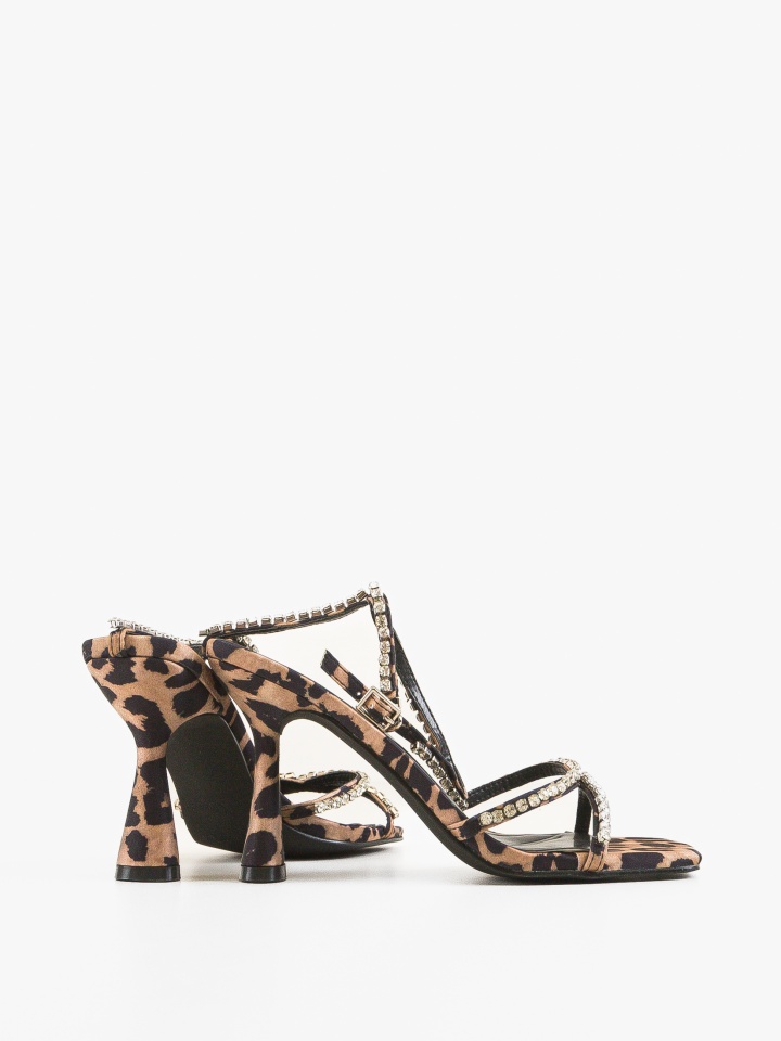 Sandale cu toc Aron Aurii