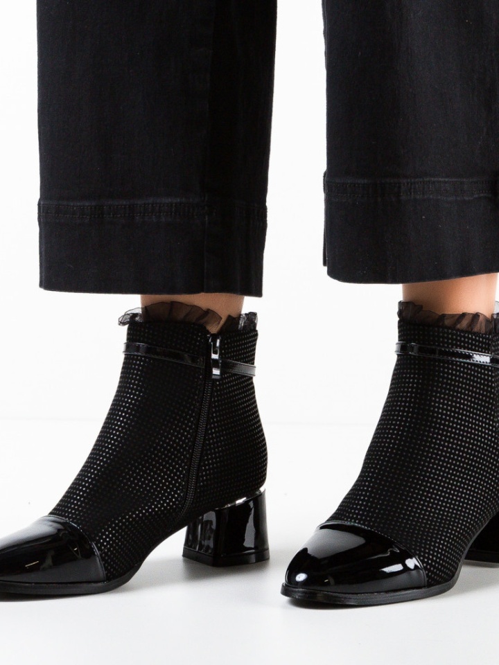 Botine dama Precious Negre