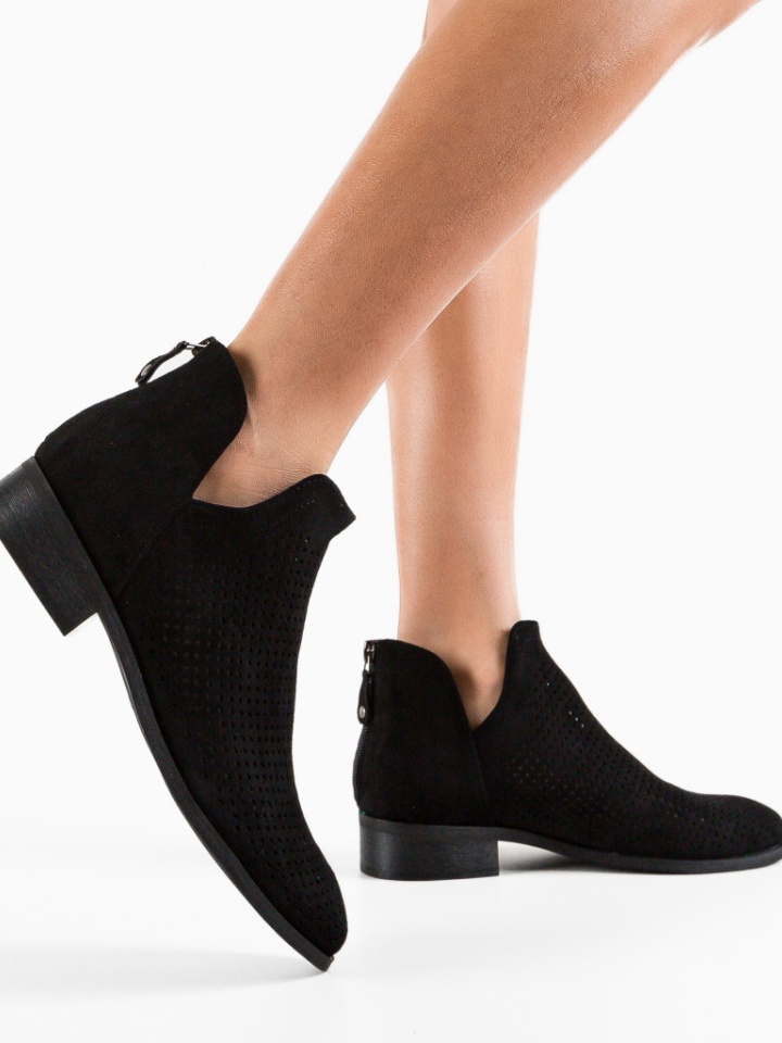 Botine dama Felt Negre