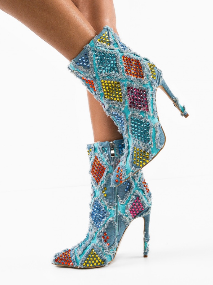 Botine dama Ruomba Albastre