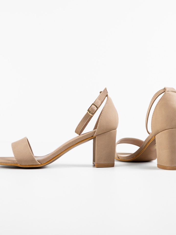 Sandale cu toc Susan Aurii 2