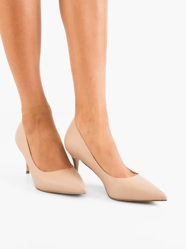 Pantofi stiletto dama Adra Bej