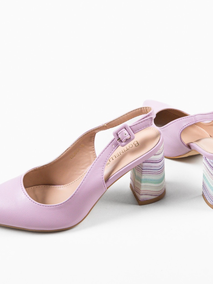 Pantofi cu toc Soka Albastrii