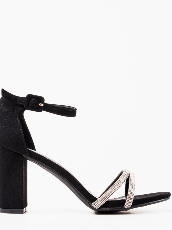 Sandale cu toc Josie Negre