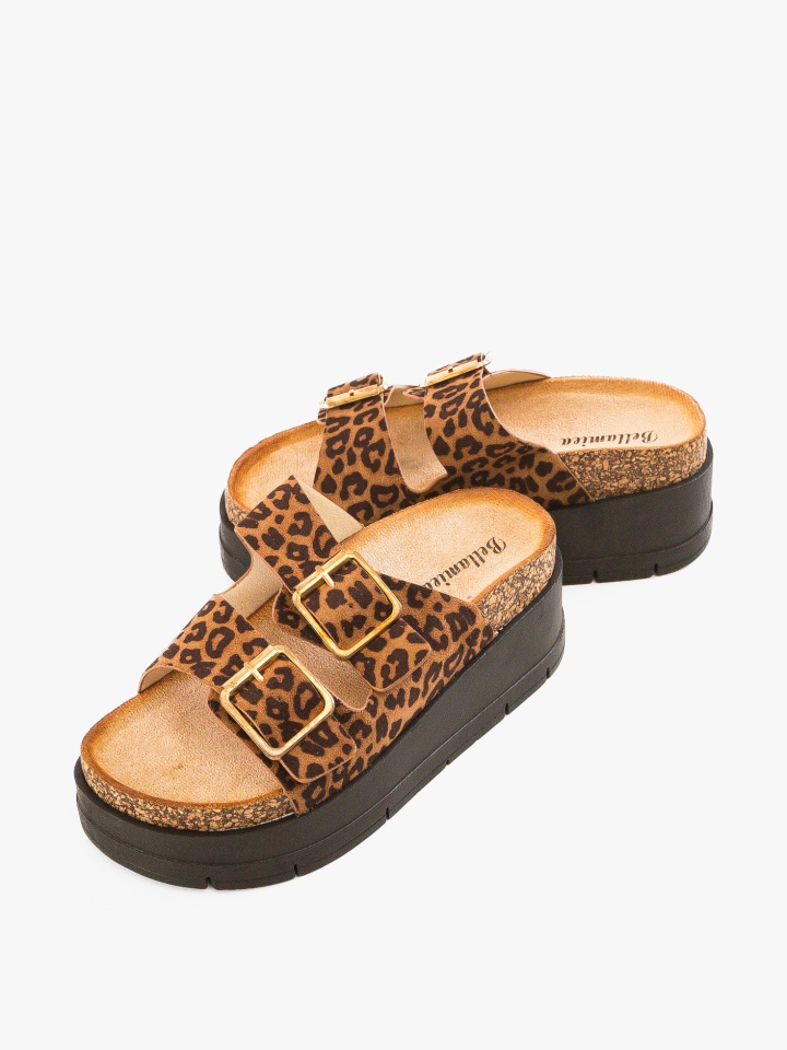 Papuci dama Olive Bej