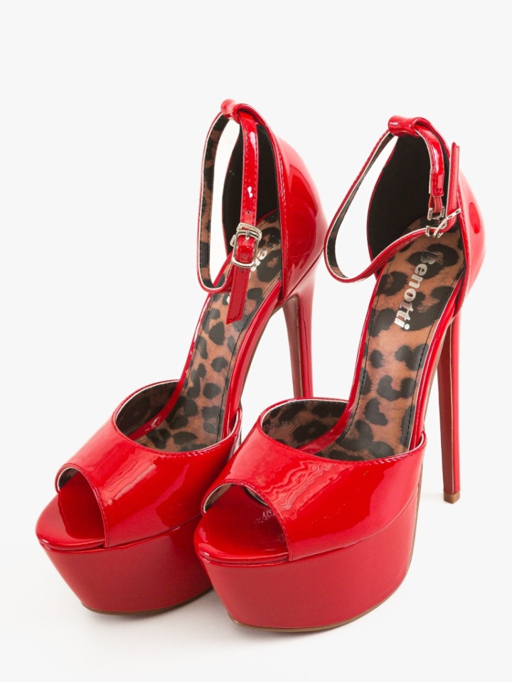 Sandale cu toc Ninesa Negre 2