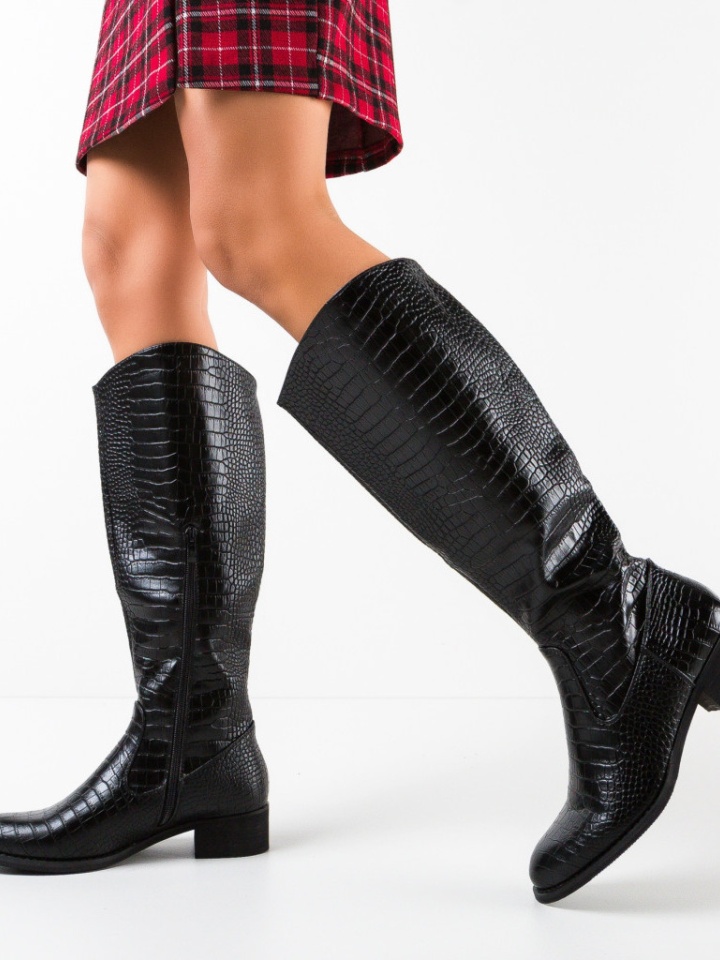 Cizme dama Selin Negre