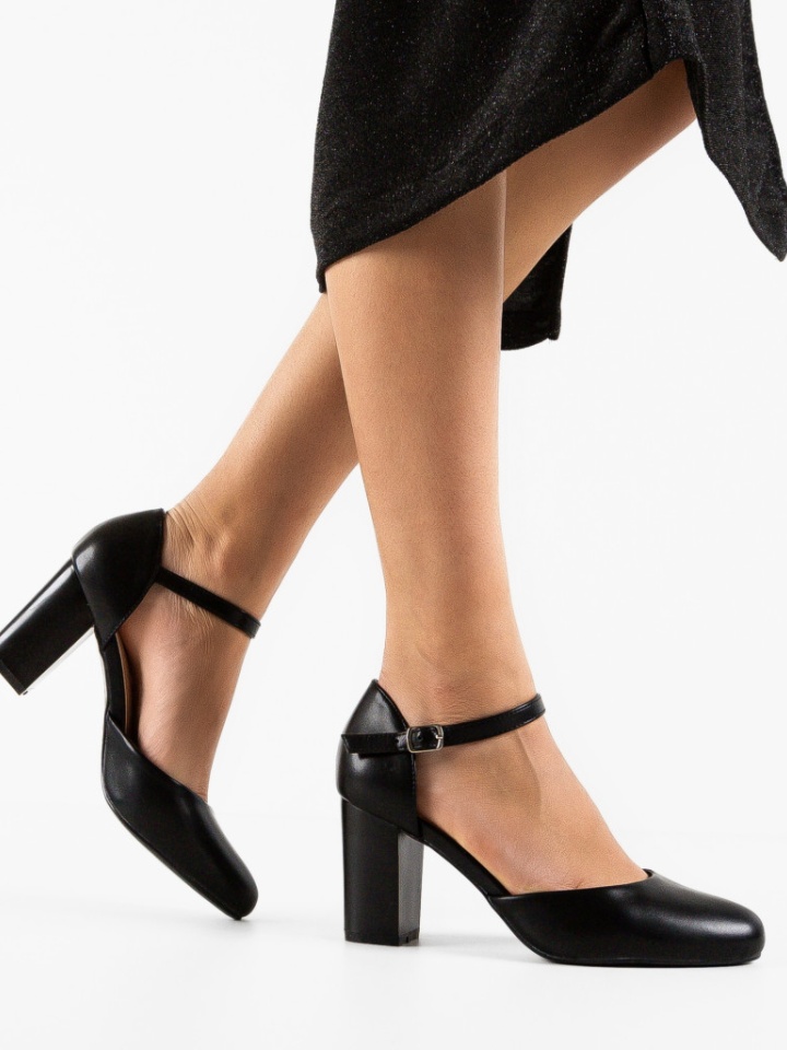 Pantofi cu toc Vydeo Negri