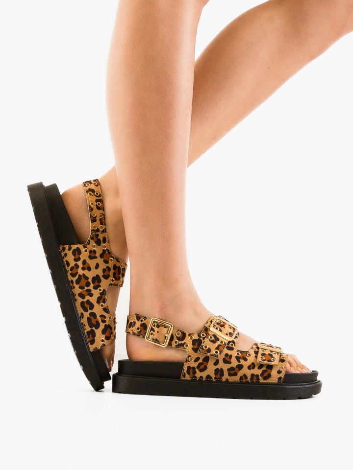 Sandale dama Rhea Animal Print