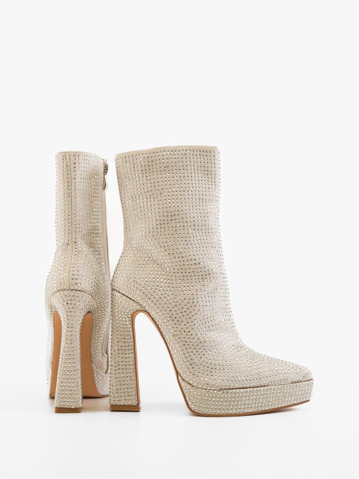 Botine dama Iram Argintii