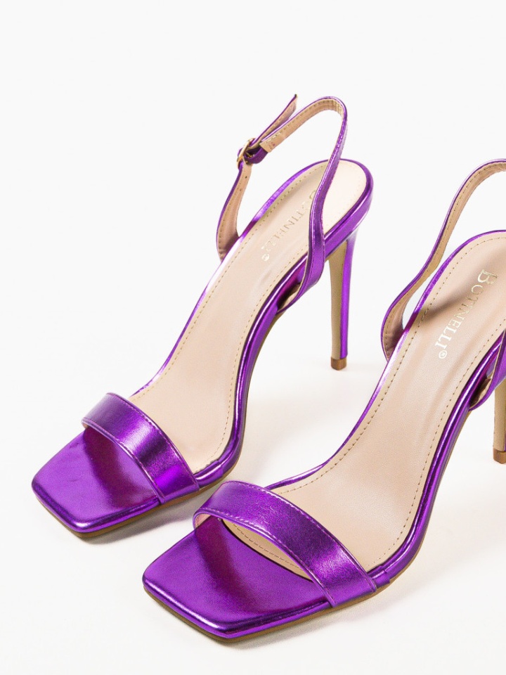 Sandale cu toc Ynyman Albe