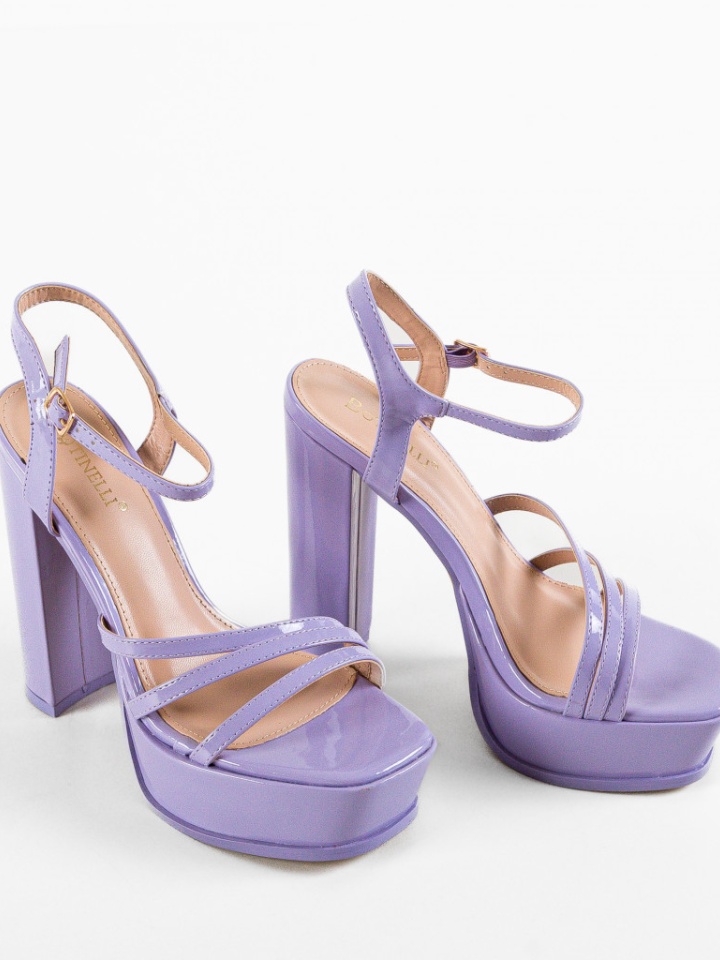 Sandale cu toc Moran Bej