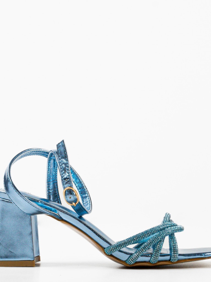 Sandale cu toc Nelson Argintii