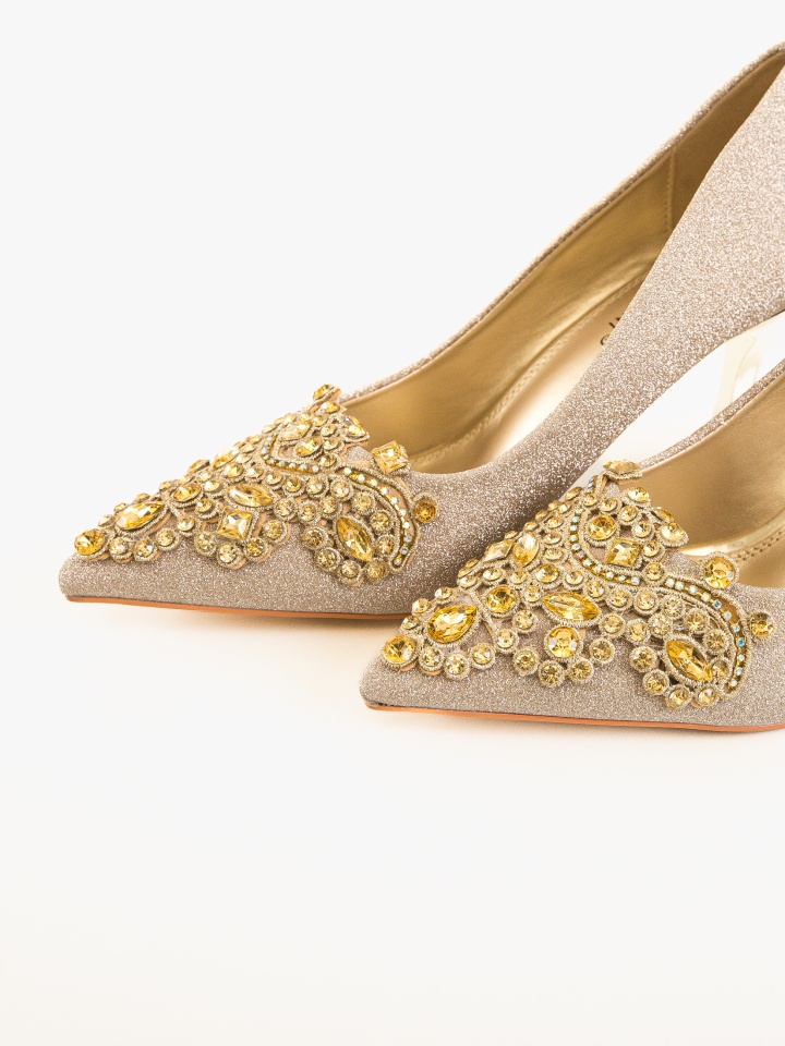 Pantofi stiletto dama Laurie Aurii 2