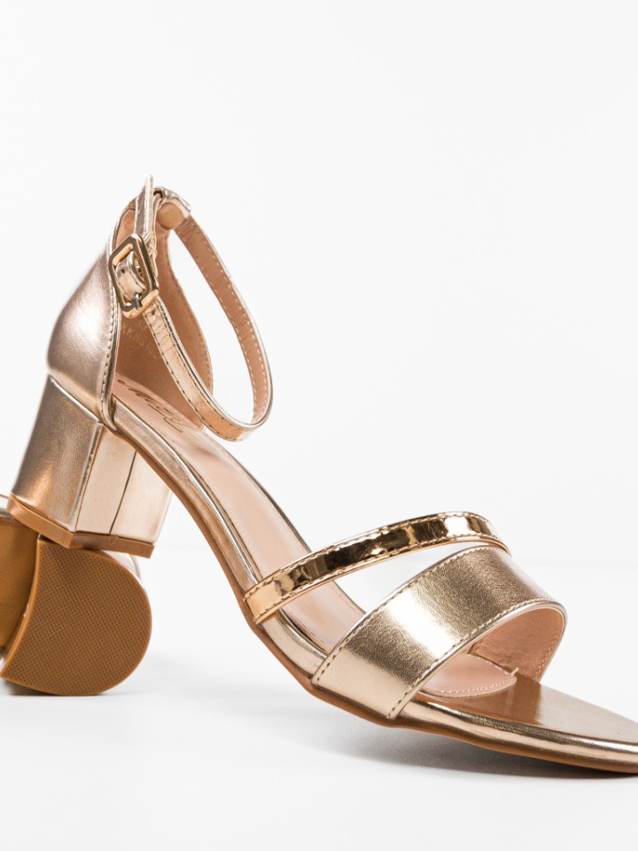 Sandale cu toc Urszula Argintii