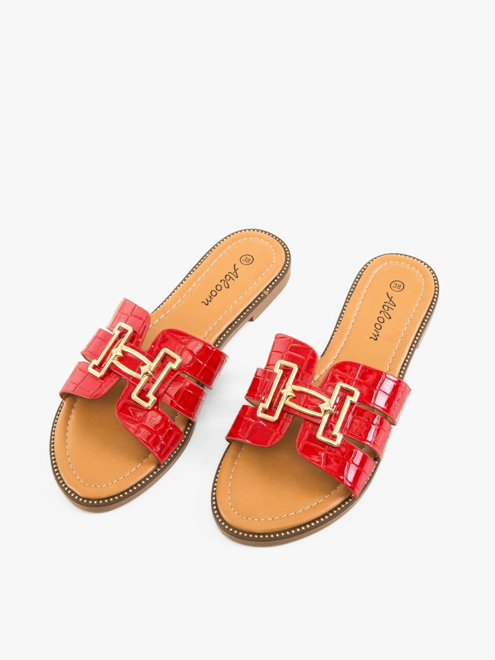 Papuci dama Liliana Rosii