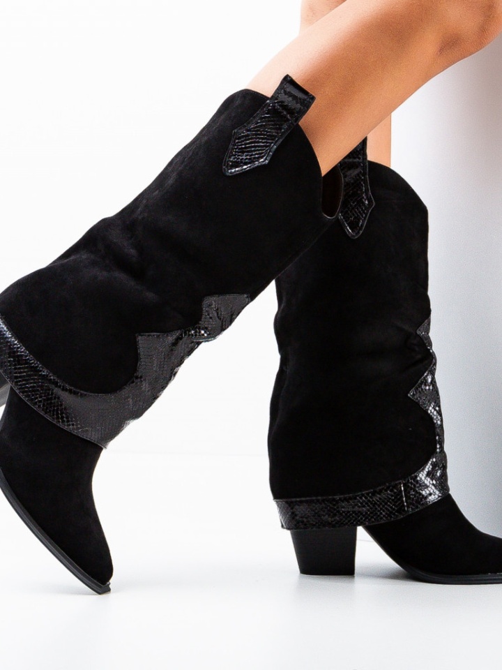 Cizme dama Pilot Negre