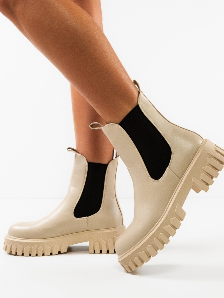 Ghete dama Poppy Albe