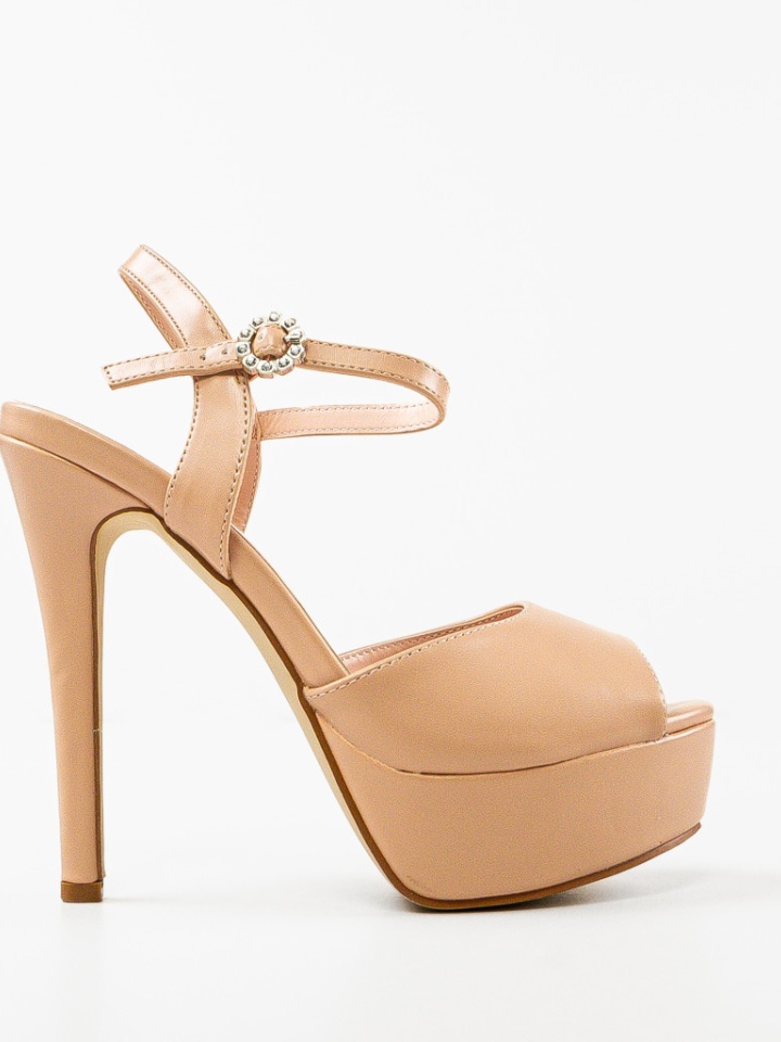 Sandale cu toc Moctez Negre