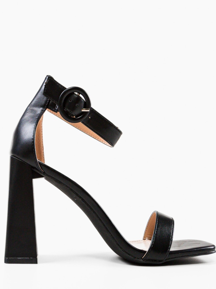 Sandale cu toc Seppho Albe