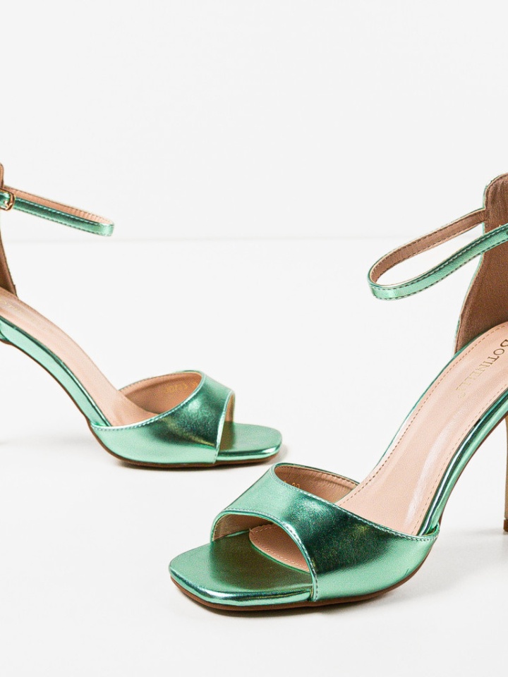 Sandale cu toc Moroilo Negre