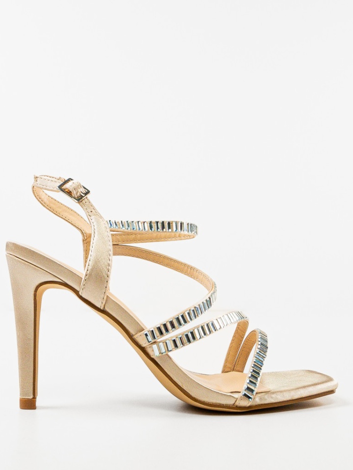 Sandale cu toc Kerr Bej