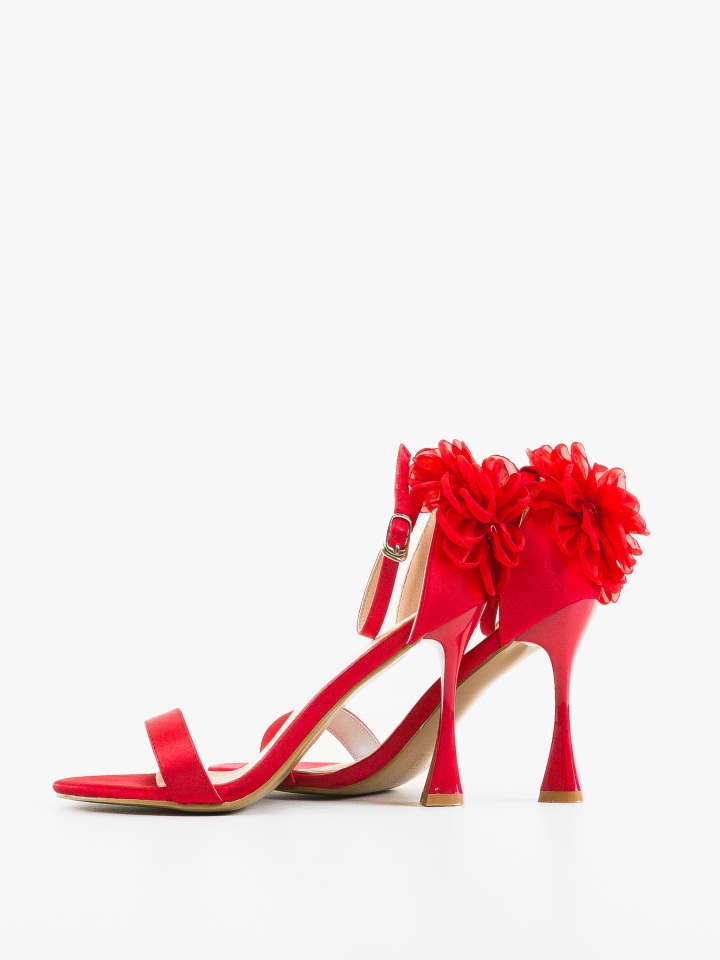 Sandale cu toc Kadit Bej