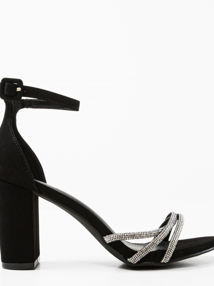 Sandale cu toc Josie Negre