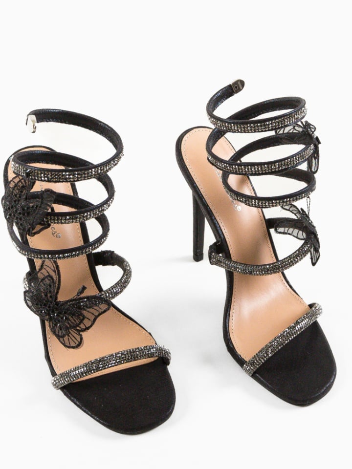 Sandale cu toc Ayton Negre