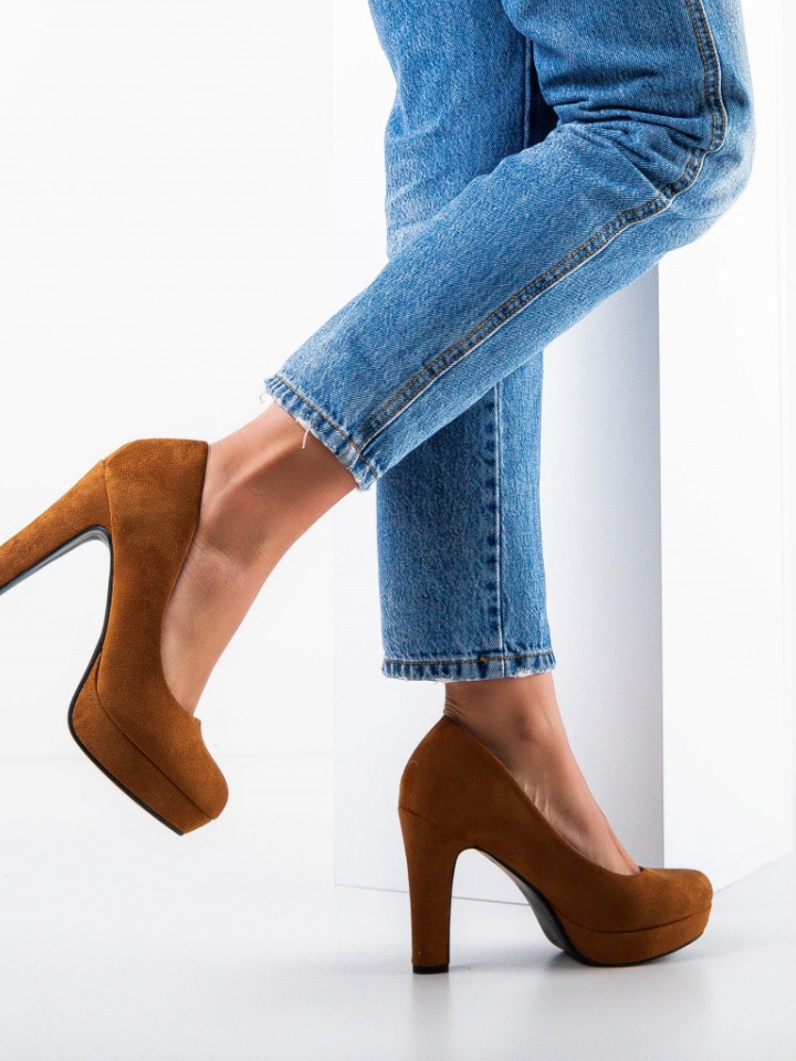 Pantofi Heathe Camel