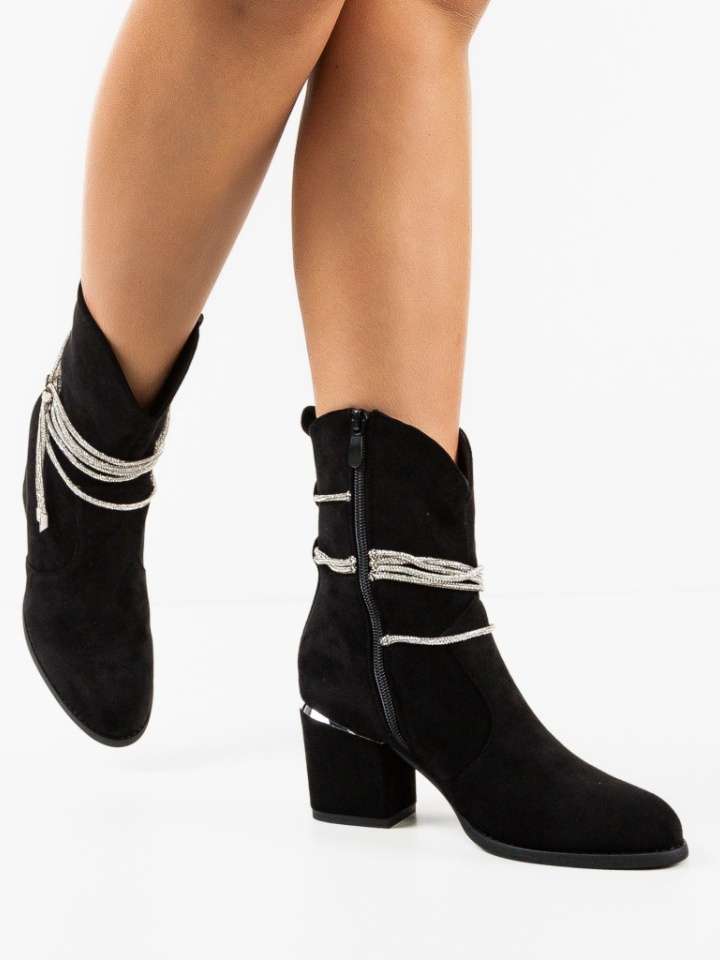 Botine dama Aurae Negre