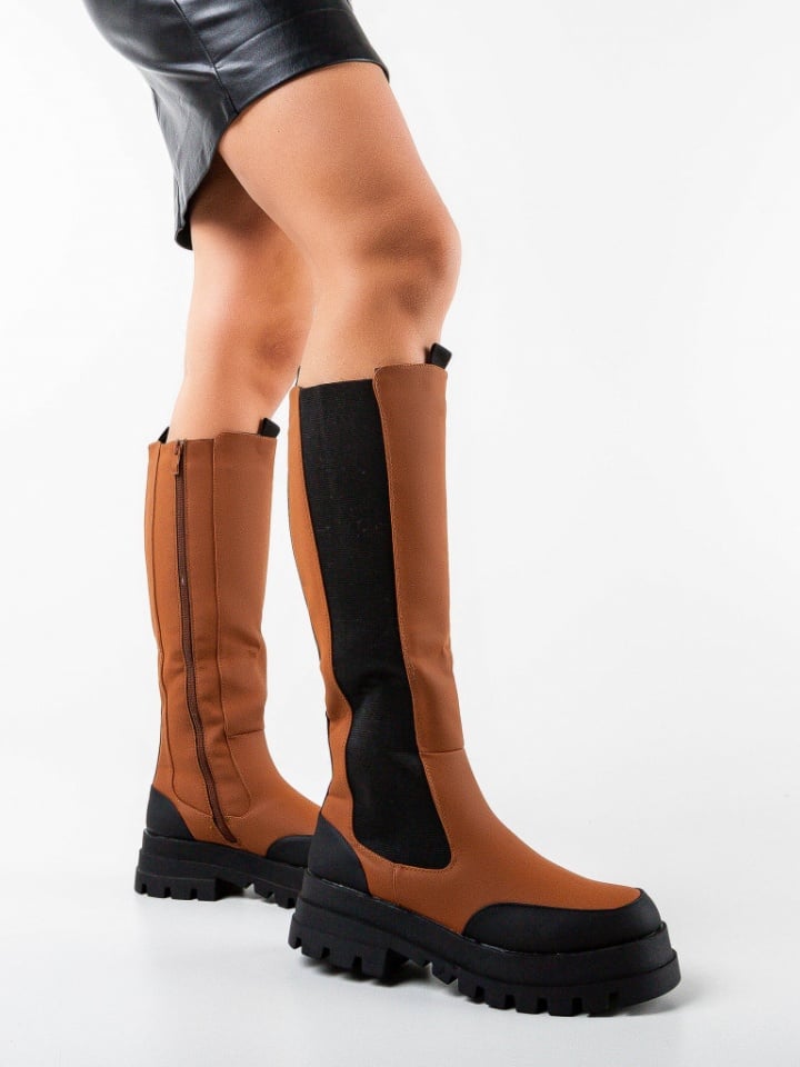 Cizme dama Salter Camel