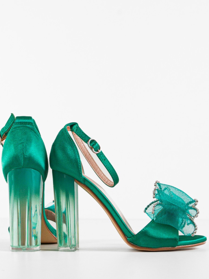 Sandale cu toc Jacobs Verzi