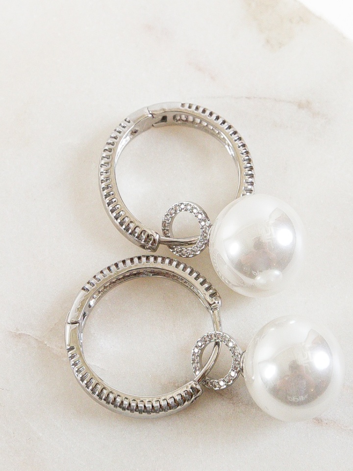 Cercei Peyu Argintii